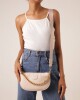 CARTERA CREMA CON CADENA Beige