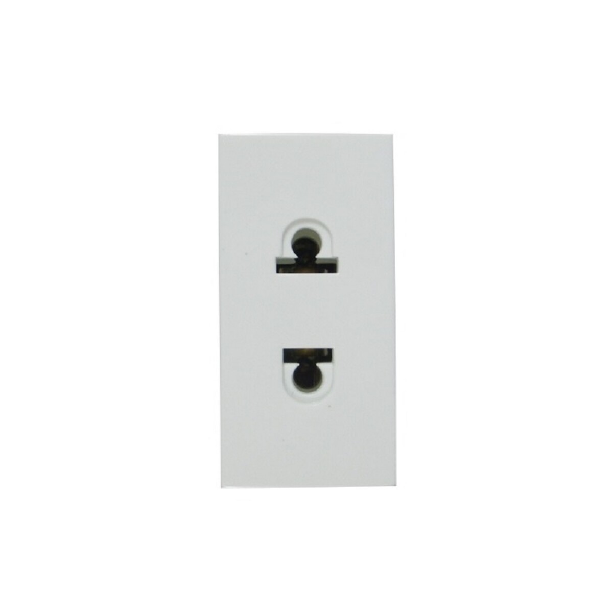 MODULO TOMA EUROAMERICANA 15A BLANCO PULIDO 
