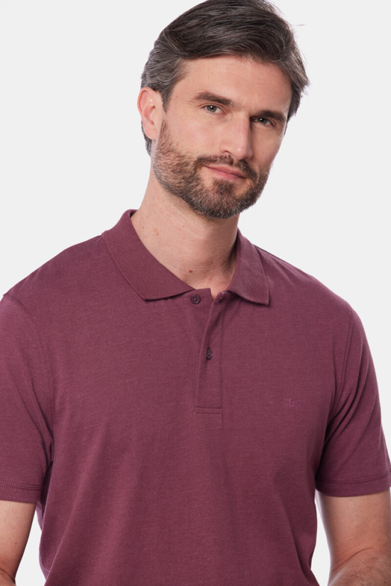 REMERA POLO JERSEY LISA - Bordo 