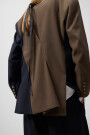 BLAZER BICOLOR Azul
