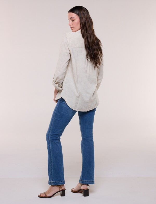 Camisa Lino BEIGE
