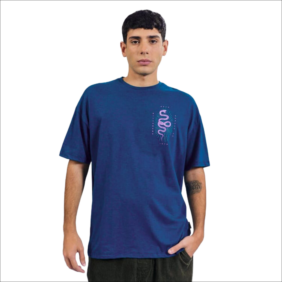 Remera Billabong Serpiente Over - Azul 