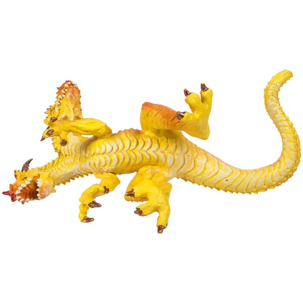 Figura Muñeco Safari Rey Dragón Dos Cabezas Escama Fuego Figura Muñeco Safari Rey Dragón Dos Cabezas Escama Fuego