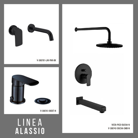 JUEGO DE GRIFERIA DUCHA EMBUTIDA LAVATORIO DE PARED Y BIDET 000