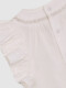 Blusa Con Volantes Blanco