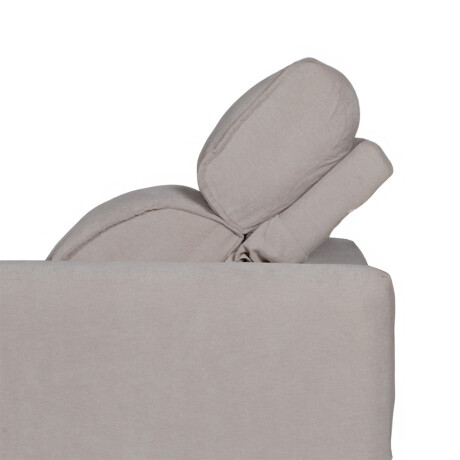 Sofá Santiago (Rebatible) - Tela Microfibra - 3 cuerpos TC 1010 (Beige)