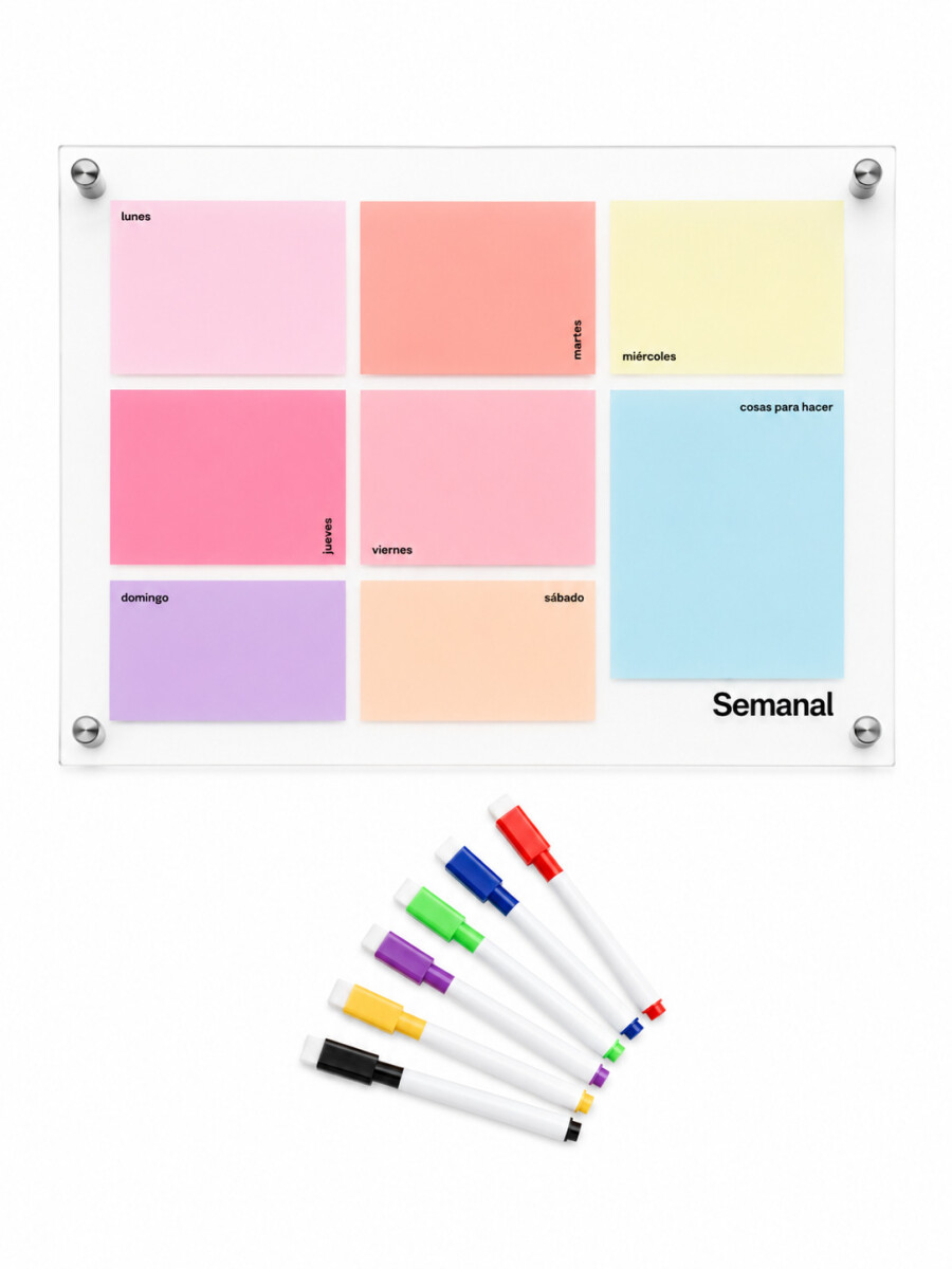 PIZARRA PLANIFICADORA - MULTICOLOR 