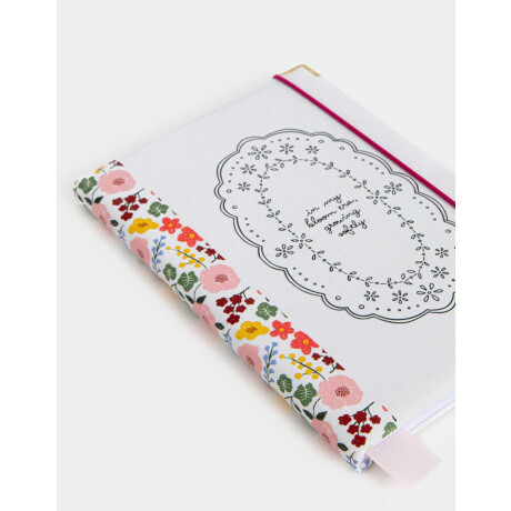 Cuaderno A5 Tapa Dura Encuadernado Forrado Blanco Crudo