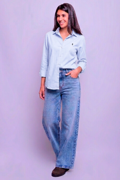 Camisa Dama Emi Celeste