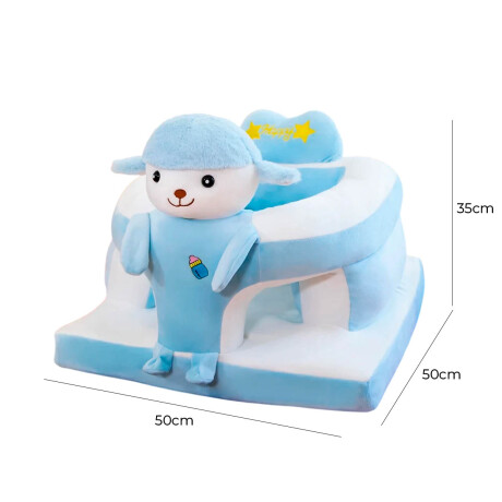 Sillón Puff Infantil Animales Felpa Asiento Corral Hog009006-ove