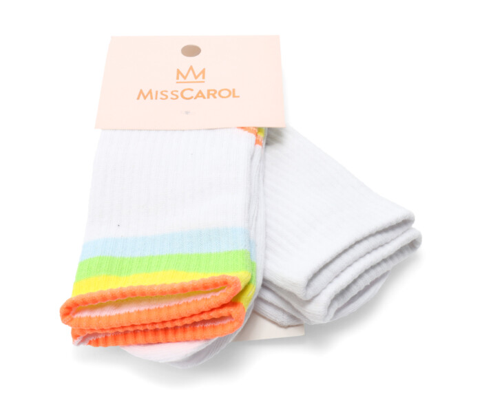 Medias de Mujer Miss Carol Media Funny pack X2 Blanco