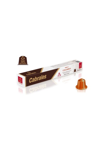 Cabrales Cápsulas Nespresso Colombia 55grs. Cabrales Cápsulas Nespresso Colombia 55grs.