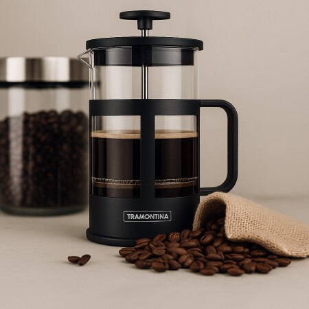 CAFETERA PRENSA FRANCESA TRAMONTINA 1 LITRO NEGRO