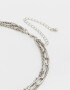 Collares Cortos Multi Cadenas Collar Corto Multicadenas - Plateado