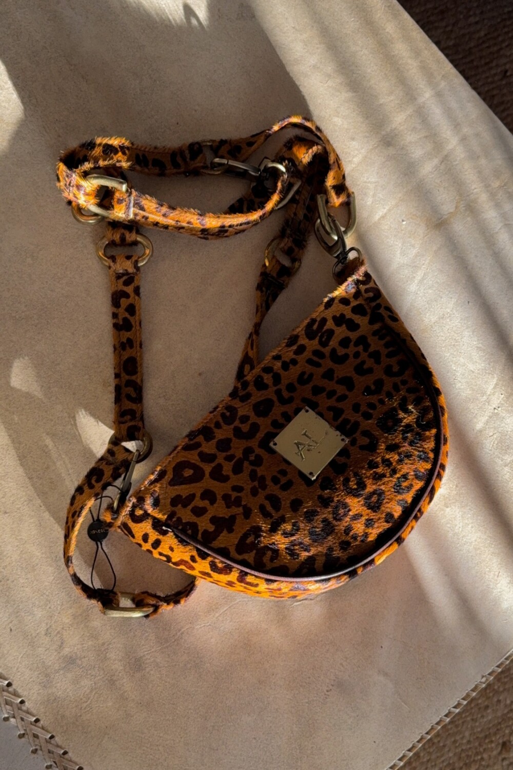 Brassy Bag Print Camel