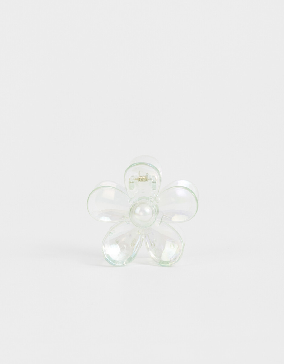 Broche Flor Traslúcido 