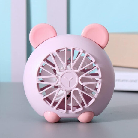 Ventilador De Escritorio Con Orejitas Rosa