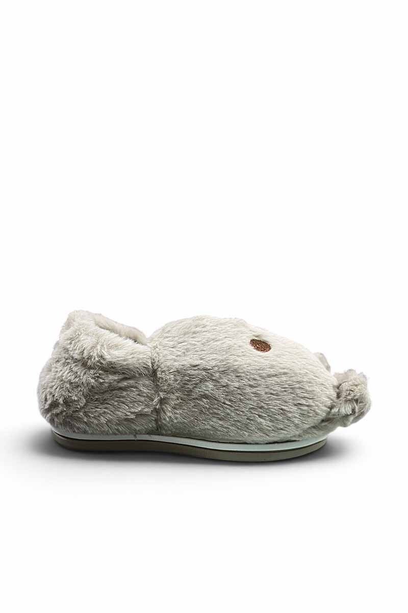 PANTUFLA NIÑOS CERRADA DISEÑO OSO Beige