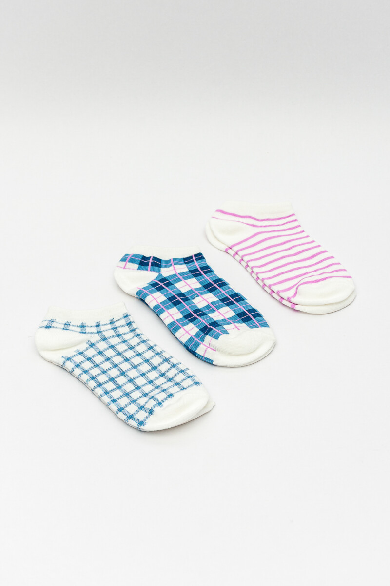 Medias Ankle Mercury, Pack X 3 - Color Unico 