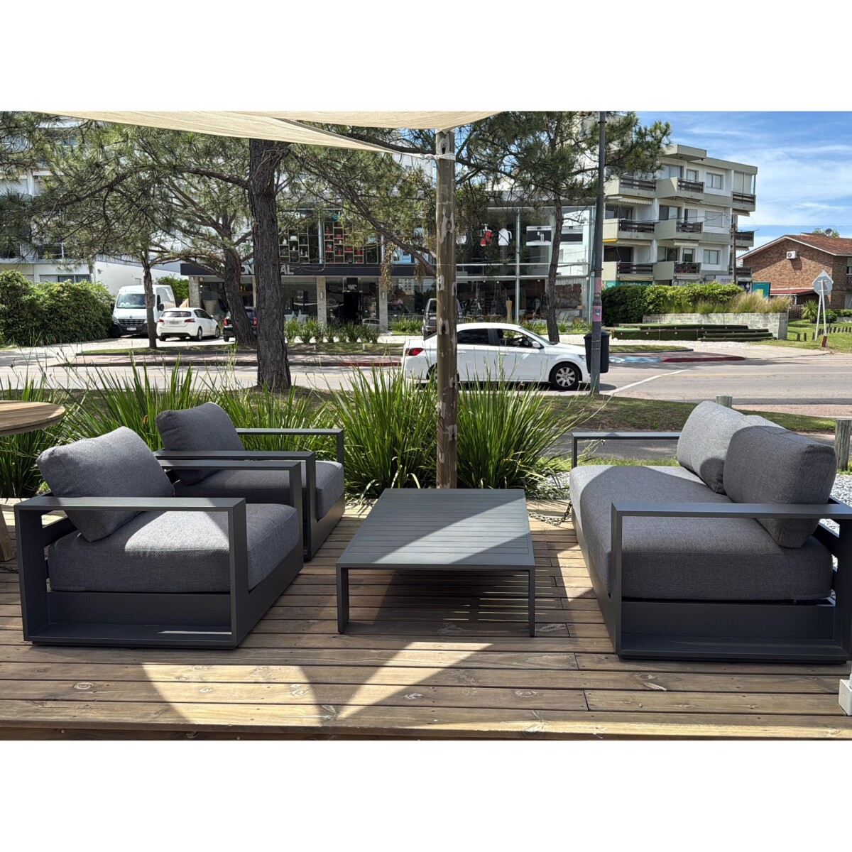 Juego de living Wallu, aluminio 