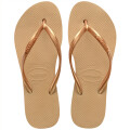 Sandalias de Mujer Havaianas Slim Dorado