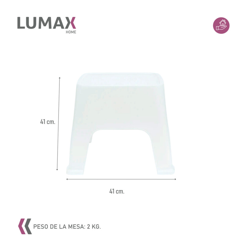 Mesa de exterior Skarpo Banqueta Plastico Sunset Blanco