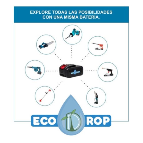 Hidrolavadora Inalámbrica Ecodrop MAX con 2 Baterías Hidrolavadora Inalámbrica Ecodrop MAX con 2 Baterías