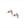 Caravanas cruz-Plata 925-Piedra Zirconia-CA3063 conpiedra