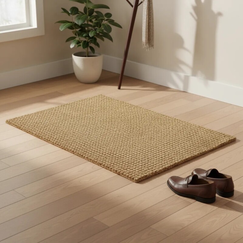 Alfombra felpudo en yute natural 45x75cm excelente calidad Yute Natural
