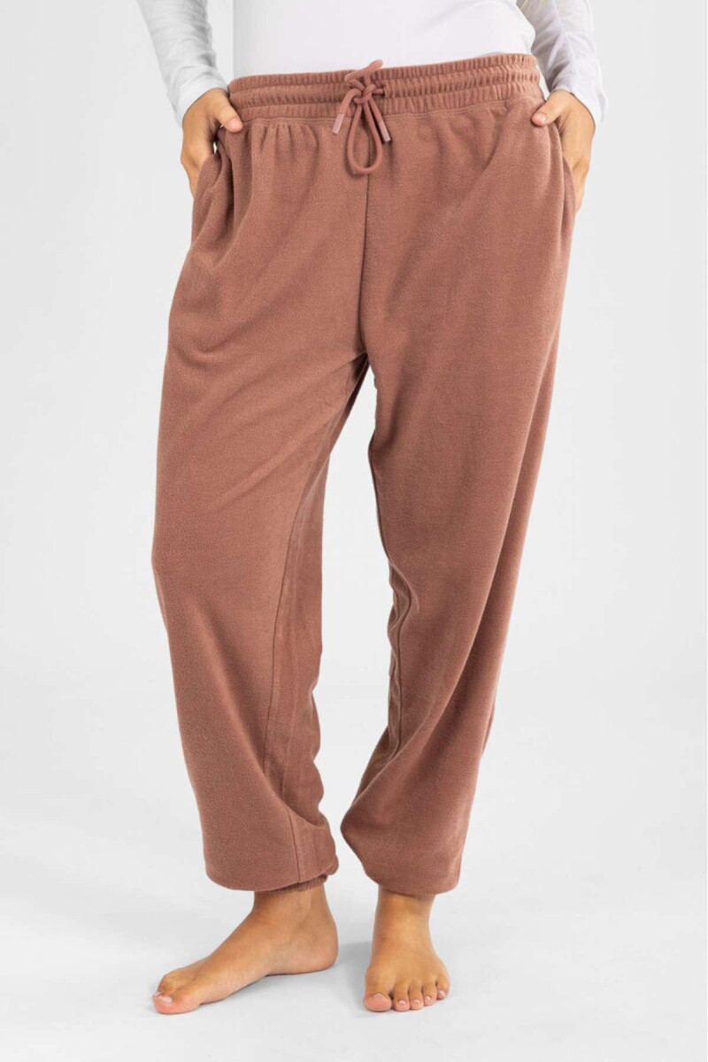 Pantalon polar mujer - Rosa antique 