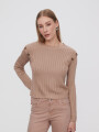 Sweater Delec Beige Oscuro