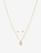 Bijouterie Set Exclusive Edition Set Aros Pasantes Y Cadena Plata 925 - Dorado