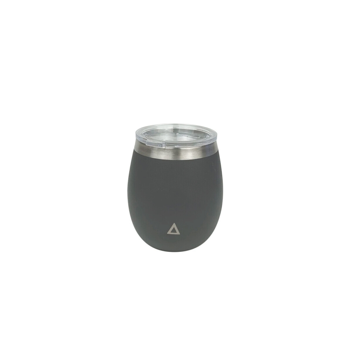 Mate de acero inoxidable con tapa - Gris 
