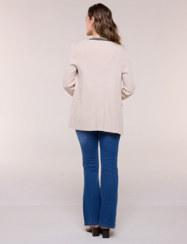 Cardigan Guardas En Jacquard BEIGE