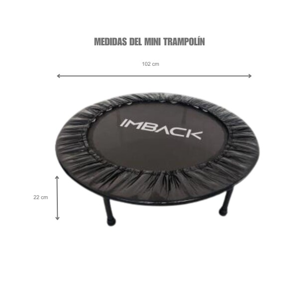 Mini Trampolin Plegable Cama Elástica Saltarín Fitness 102 Cm Color Negro Mini Trampolin Plegable Cama Elástica Saltarín Fitness 102 Cm Color Negro