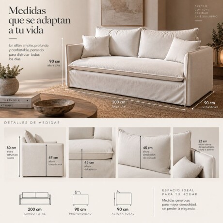 Sillon 3 cuerpos Voga Sillon 3 cuerpos Voga