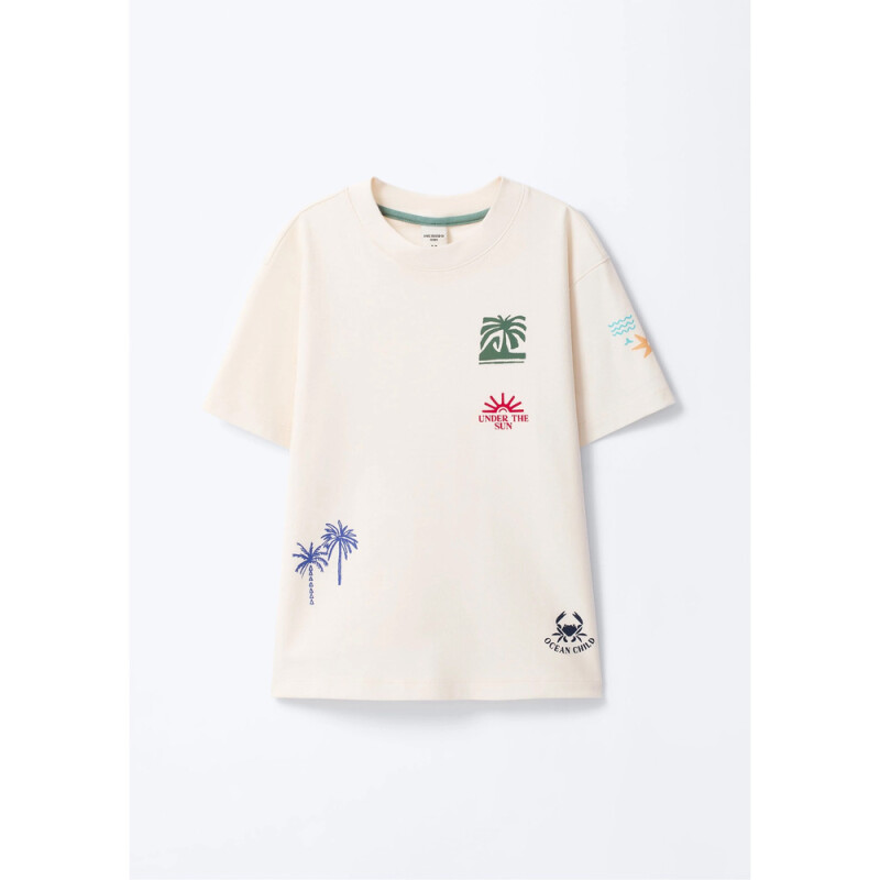 CAMISETA MM MASC BEGE