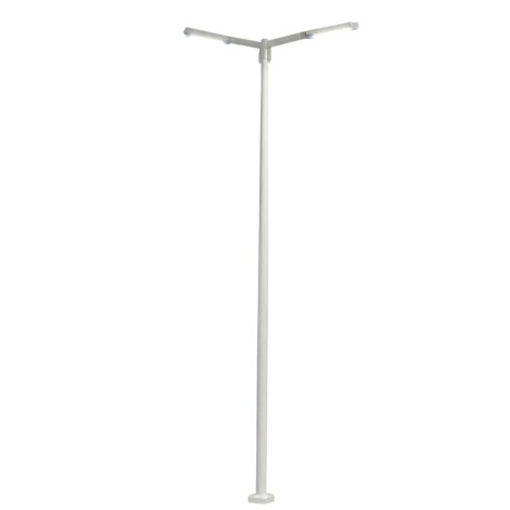 Columna 6mt con dos Brazos Blanca Columna 6mt Con Dos Brazos Blanca