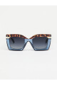 Lentes Tiwi Mali Tricolor Green Tortoise/blue /beige With Blue