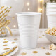 Vaso 350ml Diferentes colores x50un Blanco