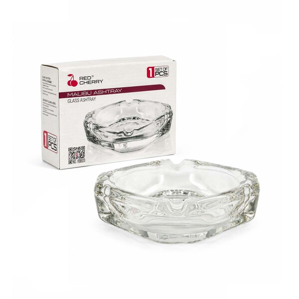 Cenicero de vidrio cuadrado 11 cm Cenicero de vidrio cuadrado 11 cm