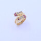 Anillo oro 18k con rubíes navette y brillantes. Anillo oro 18k con rubíes navette y brillantes.