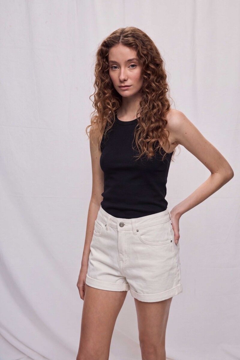 SHORT TINTO Blanco