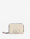 Billetera Zip Round Amarillo Claro