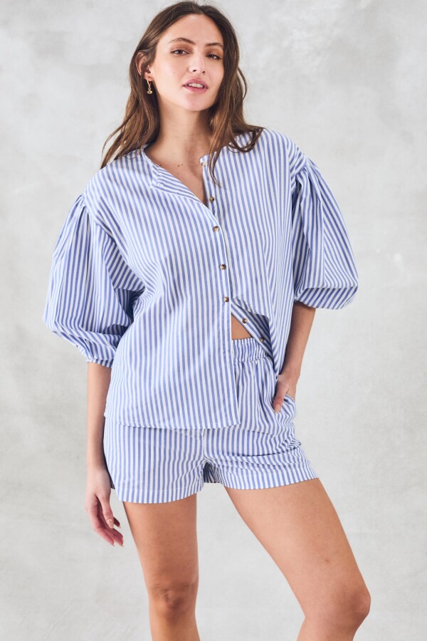 Camisa Celeste