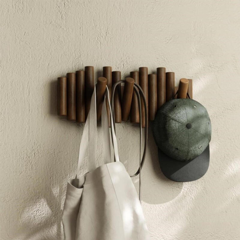 Perchero de pared 5 ganchos Picket Perchero de pared 5 ganchos Picket