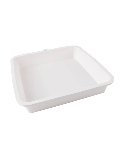 TARTERA CUADRADA SILICONA BLANCO 23X23CM TARTERA CUADRADA SILICONA BLANCO 23X23CM