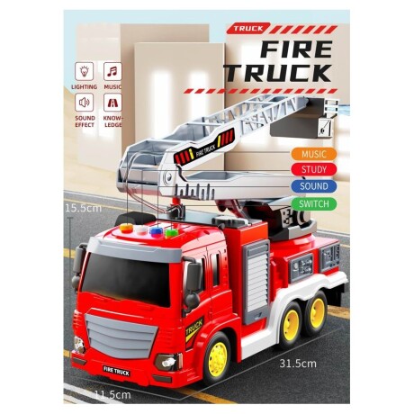 Camión de Bomberos Infantil Luces Música Sonidos 001