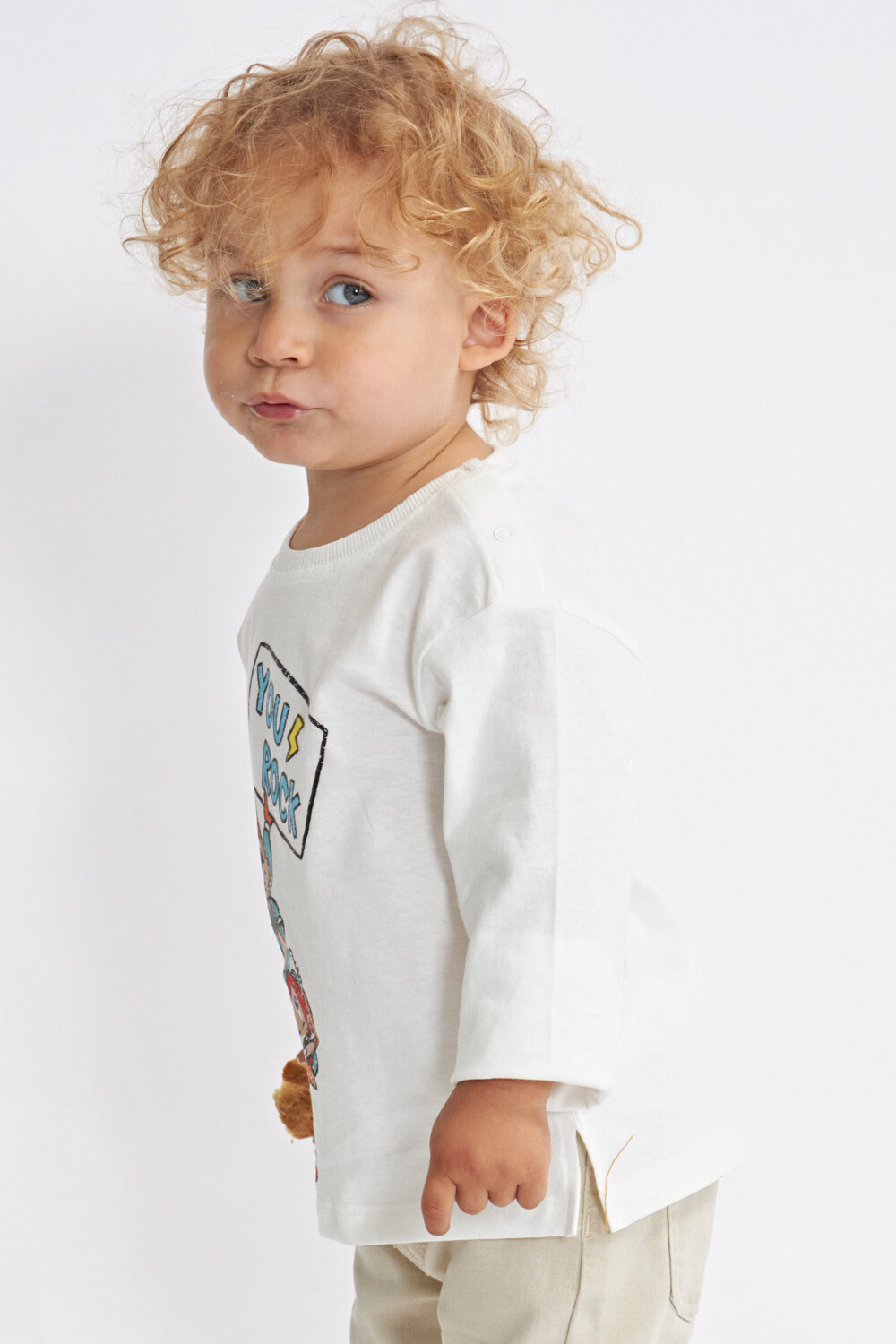 Camiseta manga larga infantil - Blanco — SiSi