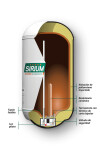 Calefón Sirium de cobre 30 litros Calefón Sirium de cobre 30 litros